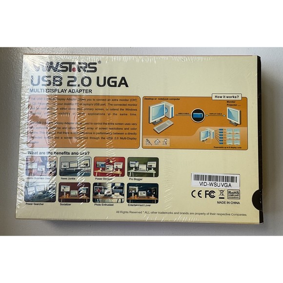 USB To VGA/DVI/HDMI Multi-Display Monitor Graphic Adapter Converter 1920x1080 - Picture 2 of 4